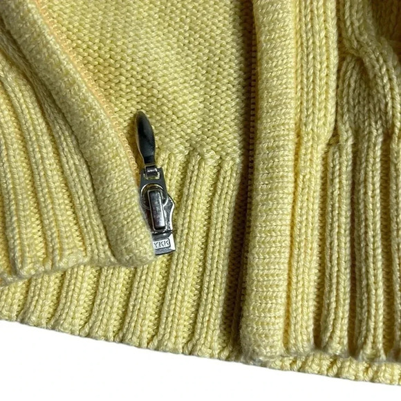 Y2K Traditional Country Collection front zip chunky knit cable knit sweater EC - Picture 11 of 11